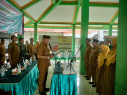 Babinsa Balongbendo Hadir Pelantikan Perangkat Desa Jabaran