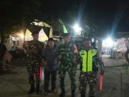 Babinsa Watugolong Hadiri Jaul Gus Qohir dan Haul Jam’ul Jawami’ ke-14 di Krian