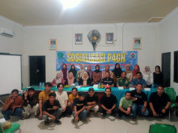 Perangi Narkoba, Koramil 0816/12 Prambon Gelar Penyuluhan P4GN di Balai Desa Kedungkembar