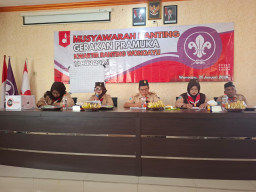 Perkuat Sinergi Pembinaan Generasi Muda, Koramil 0816/13 Hadiri Musyawarah Ranting Gerakan Pramuka Kwaran Wonoayu 2026