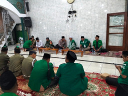 Babinsa Krian Hadiri Pembukaan Posko Ramadan di Masjid Miftahul Abidin