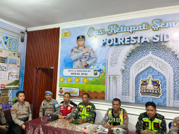 Sinergi TNI-Polri dan Instansi Terkait Amankan Arus Mudik di Pos Terpadu Krian