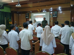 Sinergi Lintas Sektor, Bati Tuud Koramil Balongbendo Hadiri Mini Lokakarya Kesehatan Triwulan I 2026