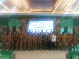 Sinergi Lintas Sektoral, Danramil Wonoayu Hadiri Minilokakarya Triwulan I 2026