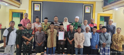 Babinsa Krian Dampingi Musyawarah Legalitas Aset Desa