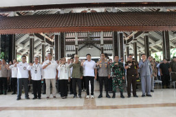 Dandim Sidoarjo dan Forkopimda Kawal Pilkades Damai di Sidoarjo, Komitmen Bersama Jaga Persatuan