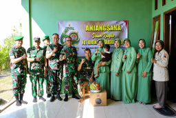 Kasdim Sidoarjo Tebar Empati, Kuatkan Semangat Keluarga Prajurit di HUT ke-60 Korem 084/BJ
