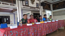 Babinsa Jabon Hadiri Sosialisasi Normalisasi Kali/Sungai Afour Boyok.