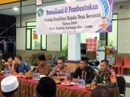 Babinsa Desa Tambak Kalisogo Hadiri Pembentukan Panitia Pilkades