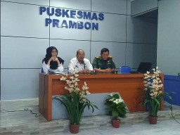 Forpimka Rapat koordinasi di Puskesmas Kec. Prambon.
