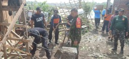 Danramil 0816/06 Tanggaulangin Dengan Unsur Forkopimka Karya Bhakti Perbaik