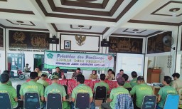 Babinsa Koramil 0816/08 Jabon Menghadiri Pelatihan Dan Pembinaan Linmas Des