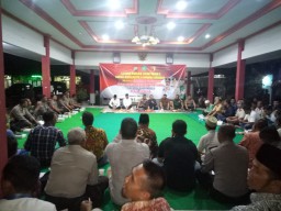 Danramil 0816/13 Wonoayu Hadiri Cangkrukan Kamtibmas
