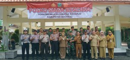 Koramil 0816/01 bersama forkopimka gelar apel siaga bencana