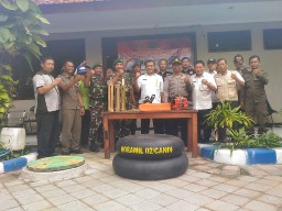 Rawan Bencana Alam, Forkopimka Candi Gelar Apel Bersama