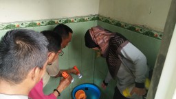 Forkopimka Tanggulangin Melakasanakan Giat Pemberantasan sarang nyamuk