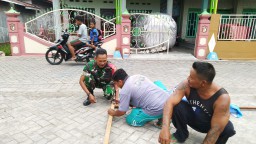 Babinsa Dukuhsari Jabon Komsos Guna jalin Hubungan Baik Bersama warga