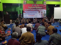 koramil 0816/04 porong cangkrukan kamtibmas bersama forkopimka