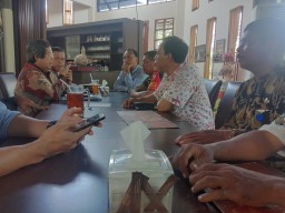 Babinsa Jabon Hadiri Rapat Koordinasi Dampak Banjir/Genangan Air