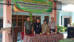Danramil 0816/11 Tarik,hadiri Pelantikan BPD Periode 2020-2026