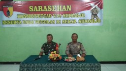 Babinsa Komsos Bersama Kades dan perangkat Desa Dukuhsari
