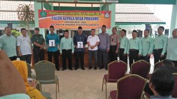 Danramil 13 Wonoayu Hadiri Pelantikan BPD Desa Simoketawang