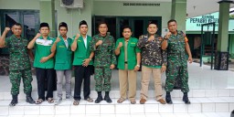 Koramil0816/10 Balongbendo GP Ansor jalin Hubungan Silaturahmi