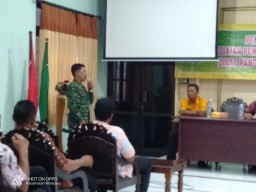 Danramil 0816/13 Wonoayu Yang di wakili Pelda Mochtar Hadiri Rakor Program