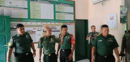 Koramil 0816/03 Buduran dapat kunjungan wasev dari korem 084/BJ