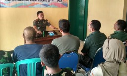Mengantisipasi Virus Corona dan menjelang Pilkades, Danramil Tarik Melaksan