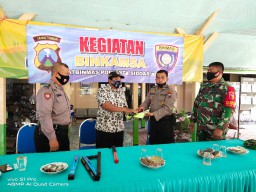 Koramil 0816/07 Krembung Serka I Nengah Medal Hadiri giat BINKAMSA Satbinm