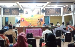 Babinsa Hadiri Serah Terima Jabatan Kades Permisan Jabon.