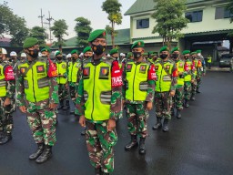 Anggota Koramil 05/Tulangan ikuti Apel Latihan Pam VVIP RI I