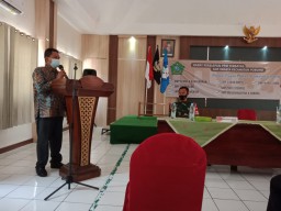 Babinsa porong hadiri rencana pembelajaran tatap muka di Porong