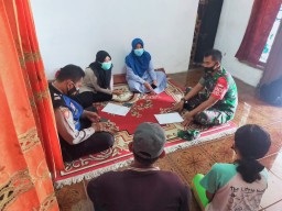 Babinsa Desa Kedung Sumur Bersama Team melaks Treacer Gabungan