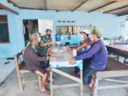 Koramil 0816/07 Krembung Laksanakan Komsos Dengan Warga Binaannya