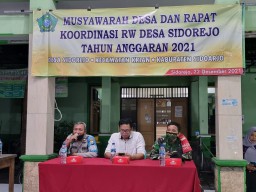 BABINSA HADIRI MUSYAWARAH DESA DAN RAKOR RW DESA SIDOREJO