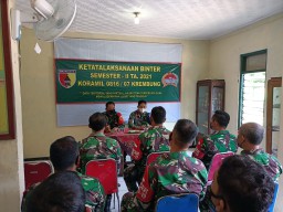 Kunjungan perdana Kasdim 0816/Sidoarjo ke Ramil 07/Krembung