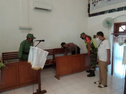 Giat Pam bersama Ramil 0816/07 di GKJW Bersama Polsek dan Satpol-PP