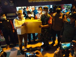 Danramil Sidoarjo Kota pantau pos pam saat pergantian Tahun Baru 2022