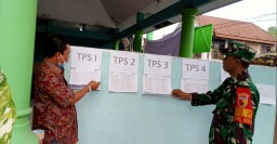 Babinsa Koramil 0816/06 Tanggulangin Monitoring Penetapan Pengumuman (DPS) Daftar Pemilih Sementara*