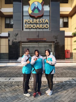 Kowad Kodim 0816/Sidoarjo ikut meriahkan HUT Polwan ke 74