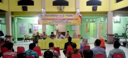 Babinsa Koramil 0816/13 Wonoayu Hadiri Sosialisasi Penjaringan Dan Penyaringan Perangkat Desa Pagergumbuk Th 2022