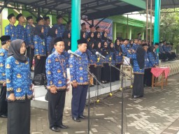 Kawal HUT Korpri ke-51, Pelda Marjuki Babinsa Kelurahan Gelang Yakinkan Kelancaran Seluruh Rangkaian HUT