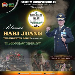 Selamat Hari Juang TNI AD ke 77 Tahun 2022