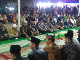 Danramil 0816/05 Beserta Para Babinsa Hadiri Tasyakuran & Peresmian Betonisasi Perbaikan Jalan