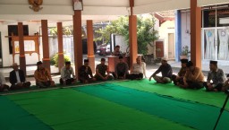Anggota Koramil 0816/13 Wonoayu Hadiri Pengajian Menyambut Bulan Ramadhan 1444 H
