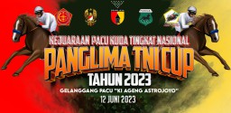 Hadiri gelanggang pacuan kuda Panglima TNI Cup 2023