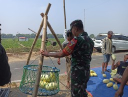 Memaksimalkan Hasil Panen, Babinsa 05/Tulangan Komsos Dengan Petani di Wilayah Binaan