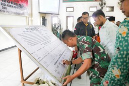 Coffee Morning Deklarasi Pemilu Damai Tahun 2024 di Kodim 0816/Sidoarjo
